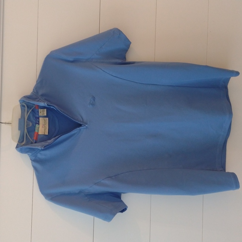 SOLD, no longer available .Horseware Ireland blue short sleeve top xl